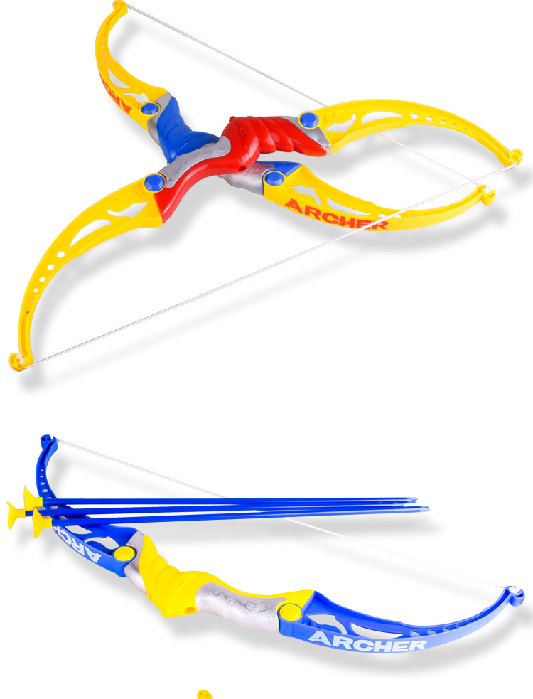 Shooting Children's Bow and Arrow Toys Sports Outdoor Sports Soft Elastic Sucker Hot Sale Wholesale Stall Toys Stay Away from Games