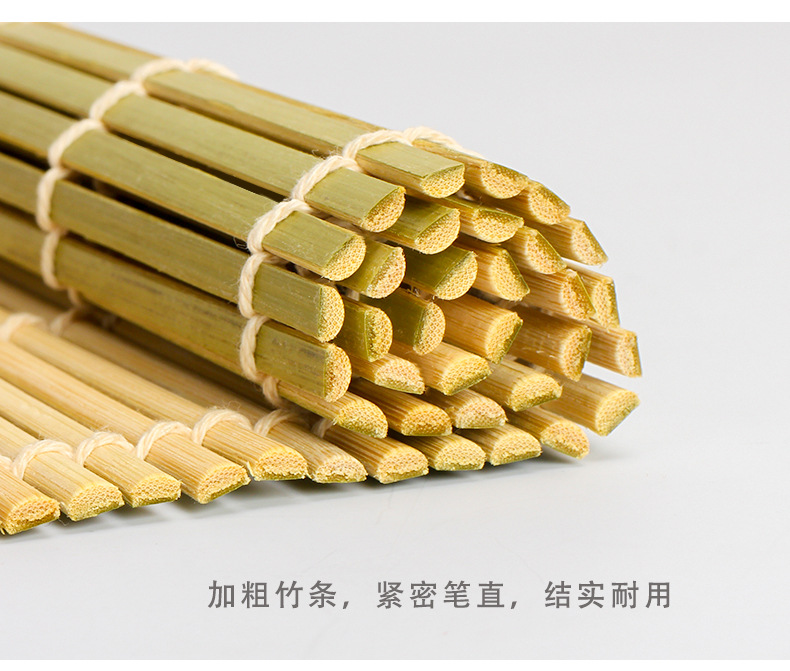 Sushi Roller Bamboo Curtain Non-Stick Japanese Cross-Border 24 * 24cm Green Skin Rice Roll Curtain Seaweed Rice Roll Mold Sushi Roller Bamboo Curtain Non-Stick Japanese Cross-Border 24 * 24cm Green Skin Rice Roll Curtain Seaweed Rice Roll Mold