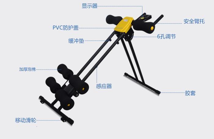 Beauty machine household fitness waist thin waist abdomen artifact roller coaster vertical climbing abdomen machine