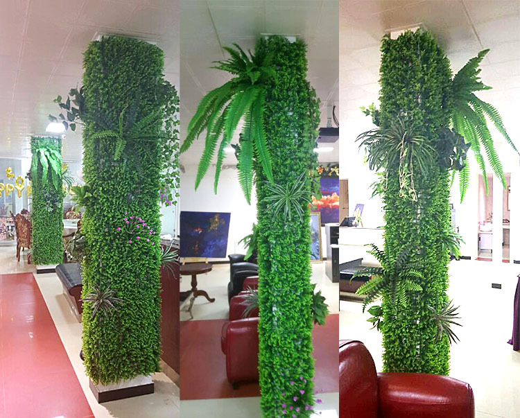 Simulation Plant Wall Background Wall Plastic Lawn Green Plant Wall Door Head Shop Recruitment Image Wall Artificial Flower Wall Decoration