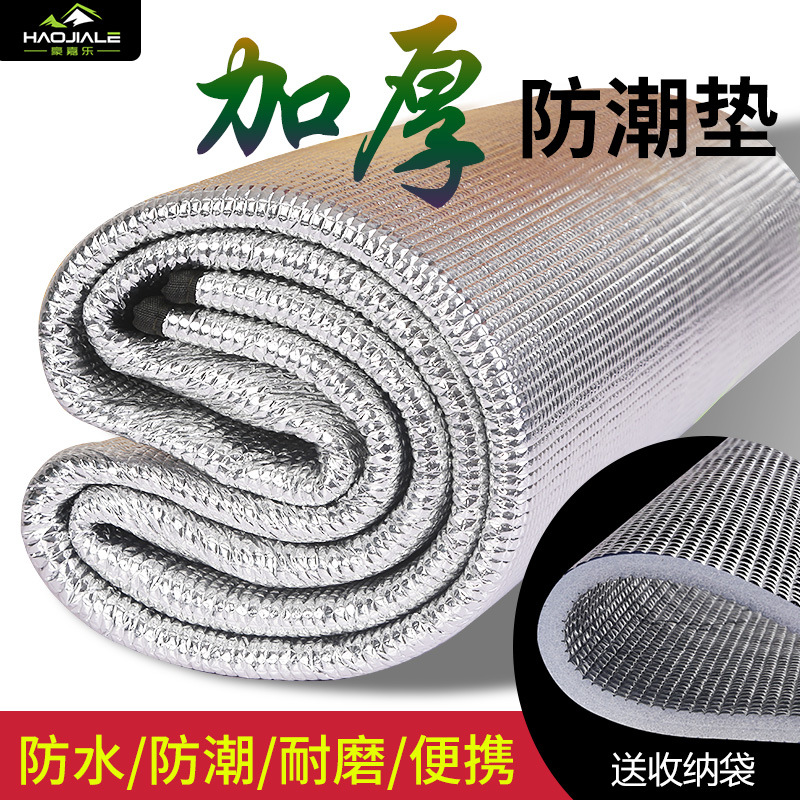 Outdoor Camping Picnic Mat Tent Camping Beach Lawn Lunch Break Floor Mat Insulation Aluminum Film Double-Sided Brushed Moisture-Proof Mat