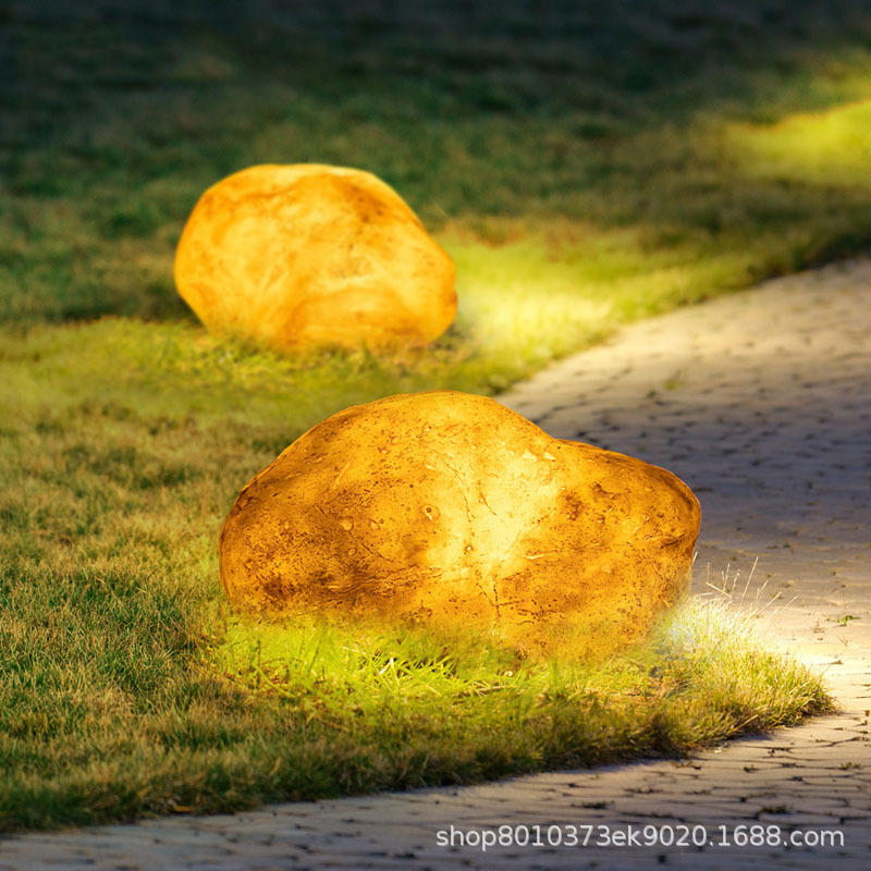 Luminous Solar Stone Lamp Outdoor Simulation Animal Lamp Garden Lamp Lawn Lamp Festival Decorative Lamp Park Landscape