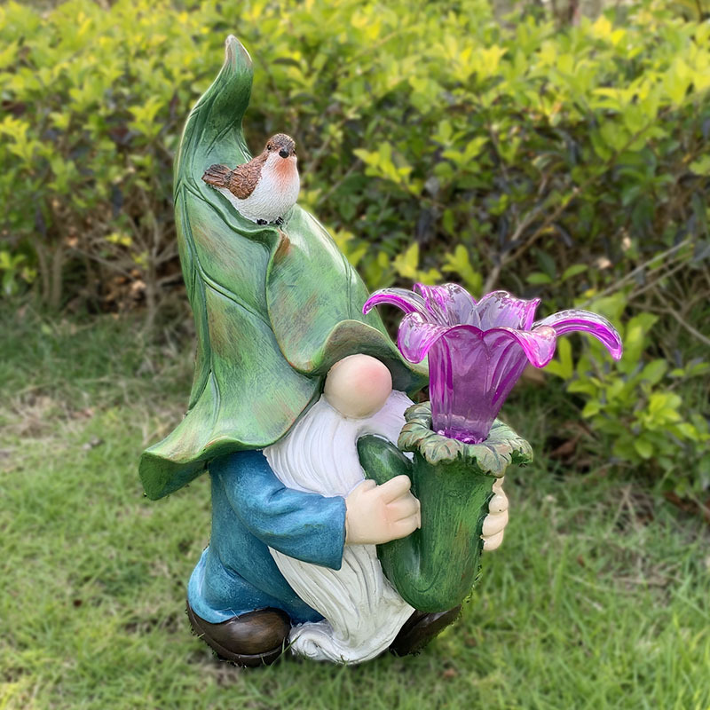 Cross-Border New Solar Energy Resin Decorations Elf Statue Garden Dwarf Dwarf Outdoor Courtyard Lawn Decoration Cross-Border New Solar Energy Resin Decorations Elf Statue Garden Dwarf Dwarf Outdoor Courtyard Lawn Decoration