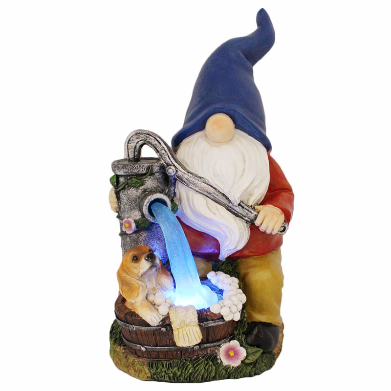 Cross-Border New Solar Energy Resin Decorations Elf Statue Garden Dwarf Dwarf Outdoor Courtyard Lawn Decoration Cross-Border New Solar Energy Resin Decorations Elf Statue Garden Dwarf Dwarf Outdoor Courtyard Lawn Decoration