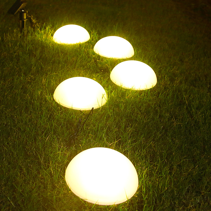 Solar One-Drag Five-Hemisphere Lamp Outdoor Lamp Park Villa Landscape Decoration Garden Lamp Led Lawn Ground Plugged Light