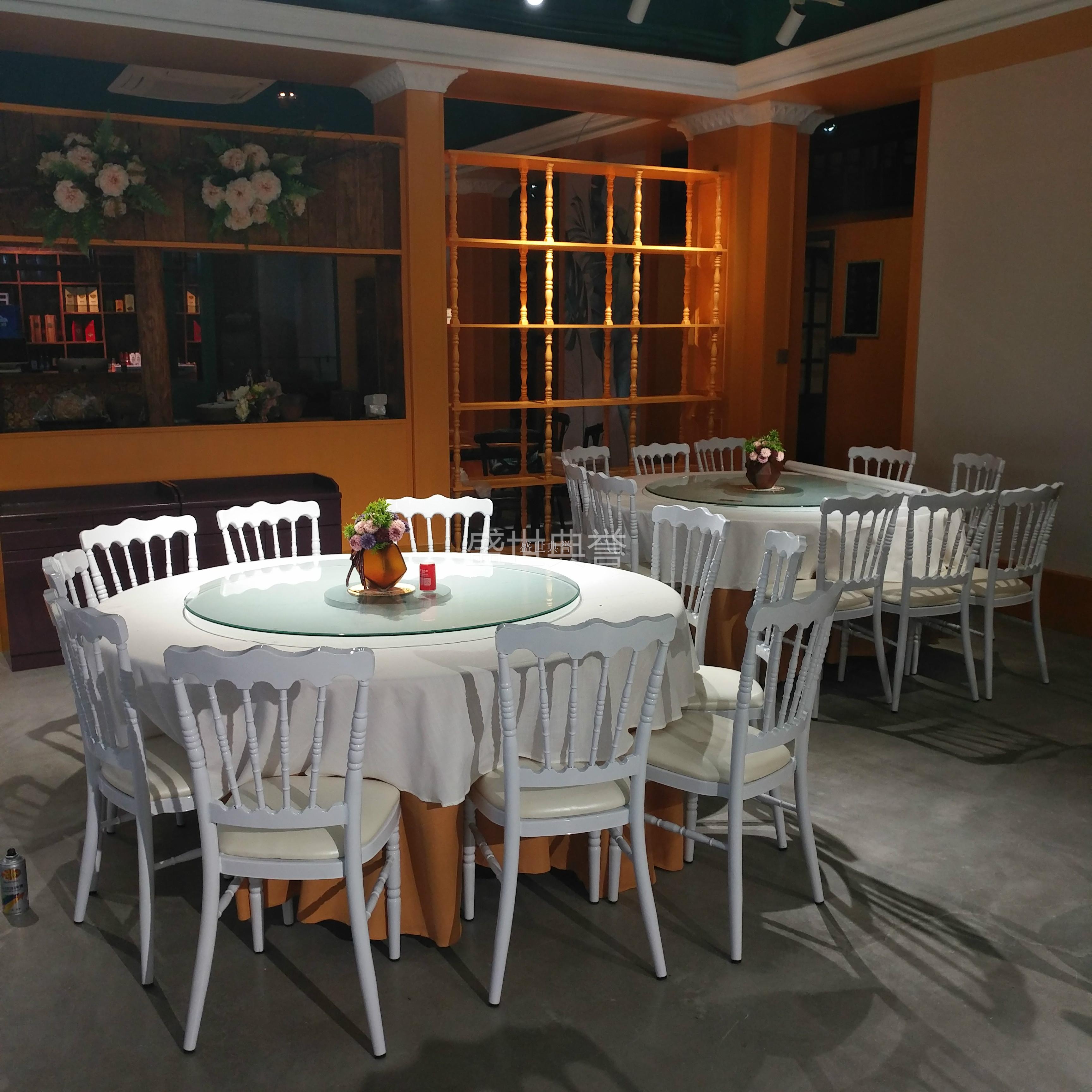 Jiaxing resort hotel banquet table and chair outdoor bamboo chair outdoor lawn ancient castle chair