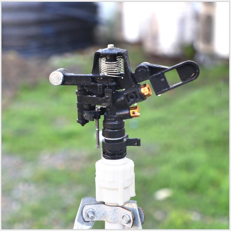 Greening Irrigation 360 Degrees Automatic Rotating Rocker Arm Sprinkler Lawn Gardening Butterfly Leaf Type Large Nozzle Factory Direct Sales