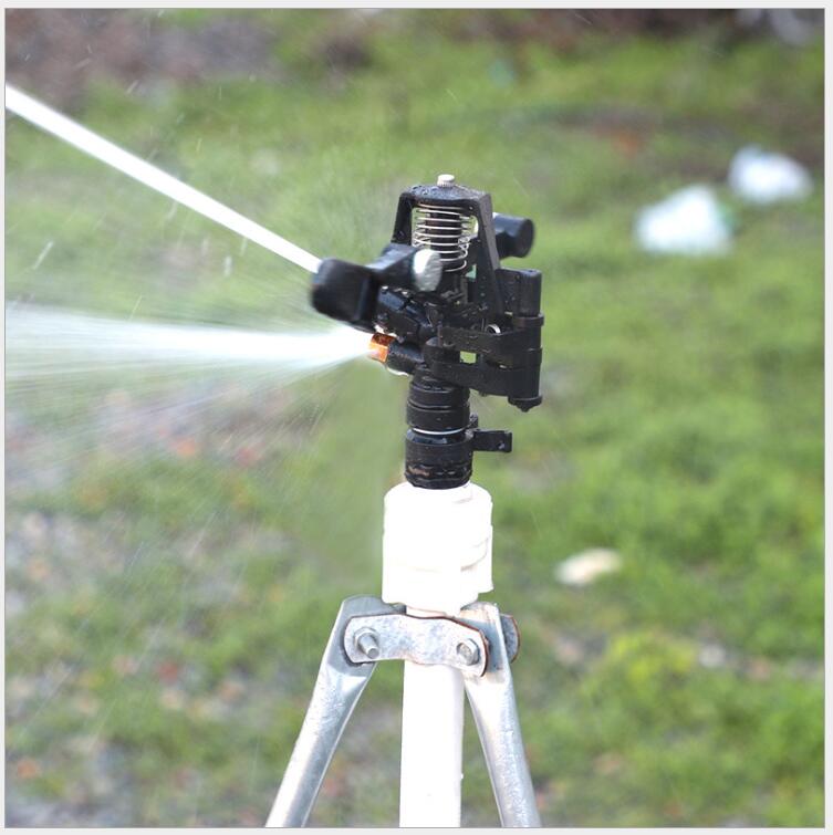 Greening Irrigation 360 Degrees Automatic Rotating Rocker Arm Sprinkler Lawn Gardening Butterfly Leaf Type Large Nozzle Factory Direct Sales
