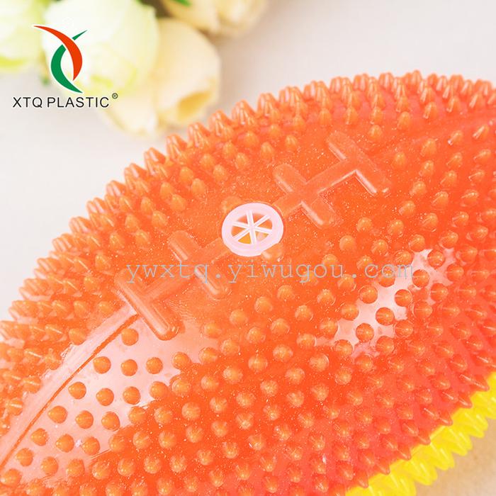 Colorful patchwork toy ball relief vent flash massage rugby