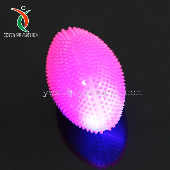 Colorful patchwork toy ball relief vent flash massage rugby