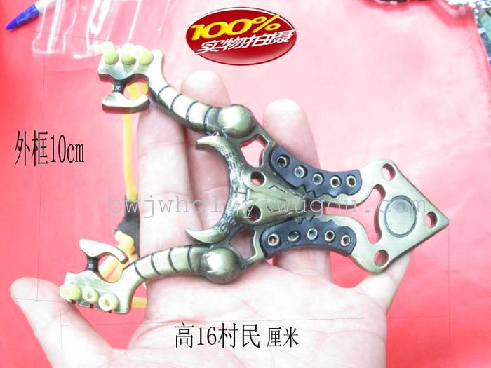 Wholesale of metal outdoor professional zinc alloy toy catapult slingshot slingshot traditional snake