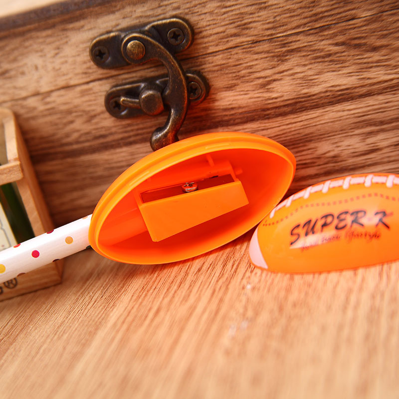 Dongyang pencil sharpener ty-821b rugby low-cost fine stationery single-hole pencil sharpener sharpener straight manufacturer