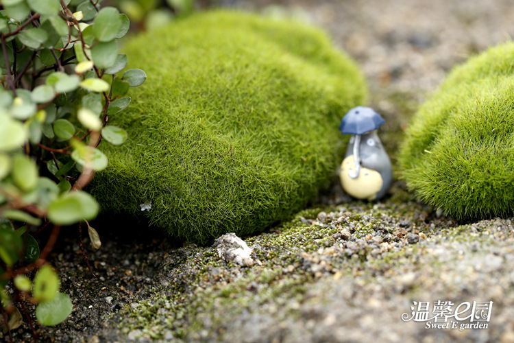Simulation Moss Moss Stone Flocking Stone Moss Lawn Micro Landscape Ornaments Decorative Simulation Fake Stone