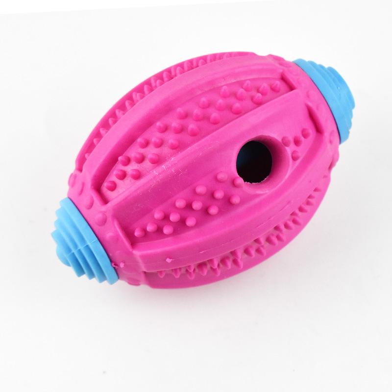 Pet Rugby Food Dropping Ball Dog Olive Food Leakage Toy Pet Food Dropping Ball