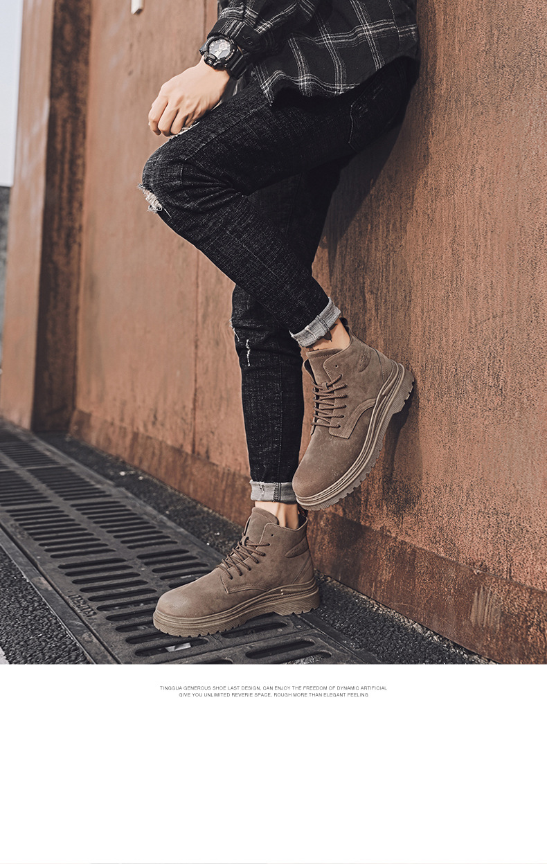Wholesale Martin boots autumn winter hot style men's shoes high helper shoes cotton shoes war Wolf desert boots Wholesale Martin boots autumn winter hot style men's shoes high helper shoes cotton shoes war Wolf desert boots