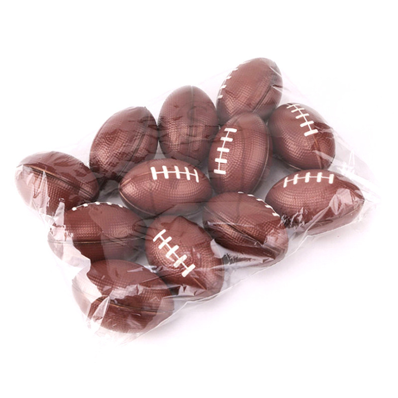 Cross-Border Hot British American Small Brown Rugby Decompression Toys for Children Foam Decompression Combination Pu Toy Ball