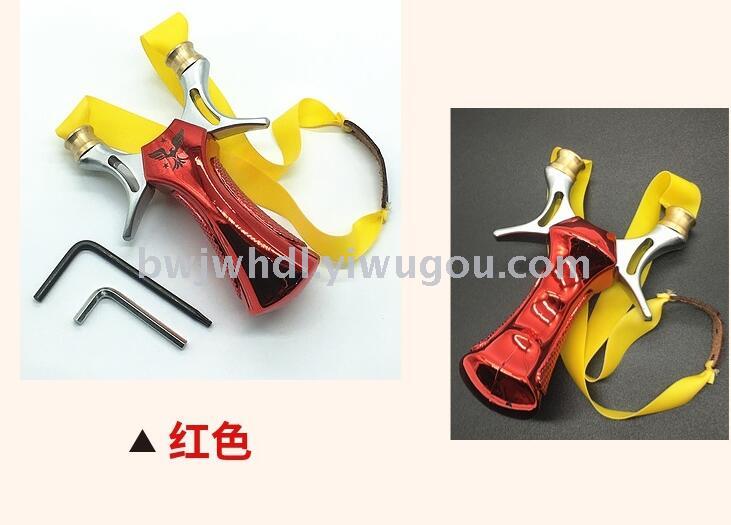 Manufacturers wholesale copper jackpot shenying flat rubber elastic fast pressure shooting supplies outdoor slingshot