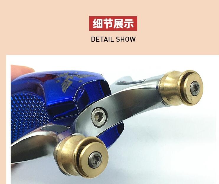 Manufacturers wholesale copper jackpot shenying flat rubber elastic fast pressure shooting supplies outdoor slingshot