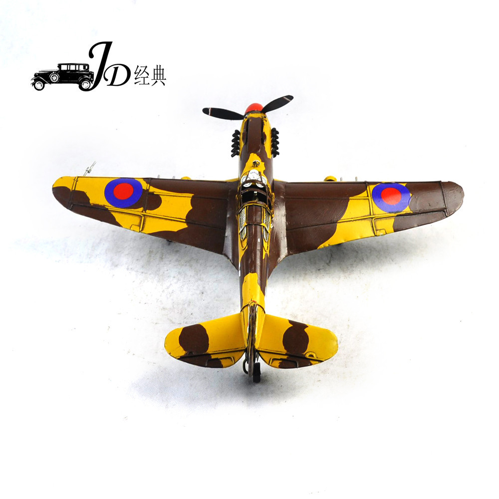 Handmade iron ornaments America aid China P-40 World War II Flying Tigers fighter model