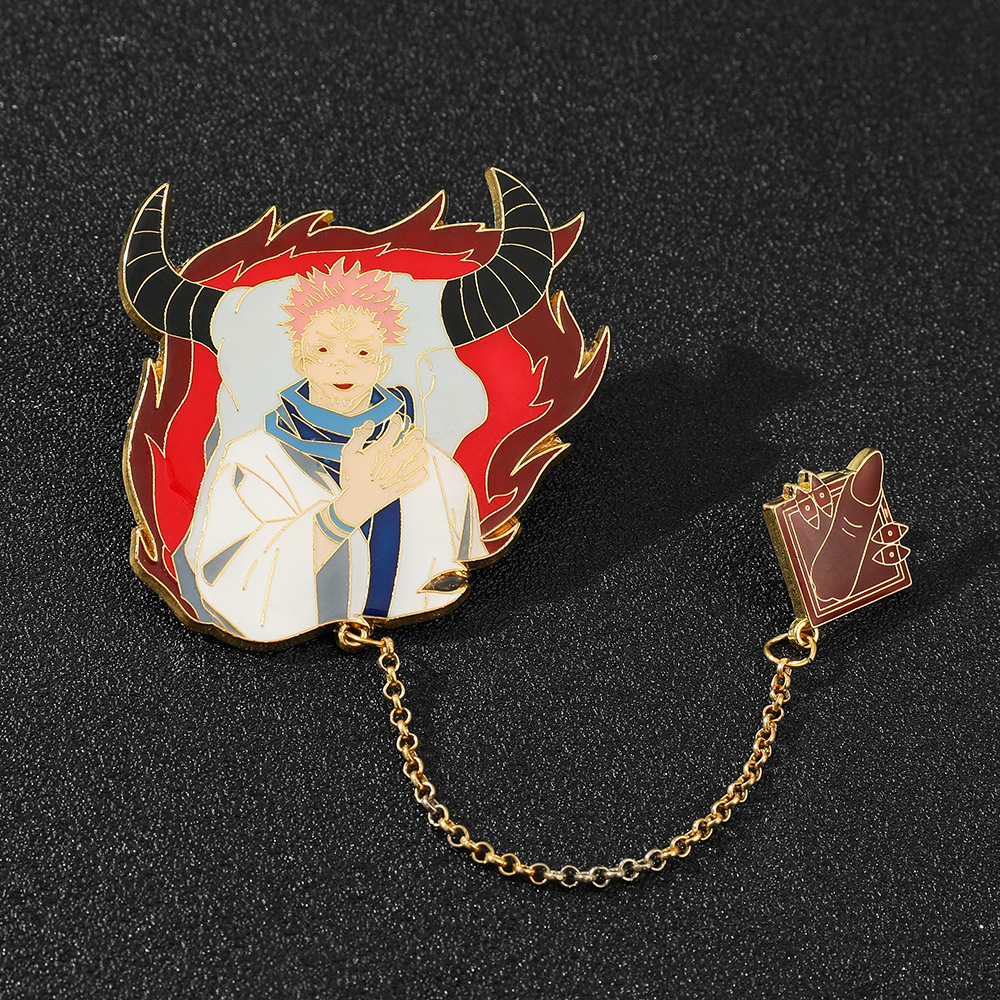 Manshu Back to War Brooch Five Wu Fu Hehui Dog Roll Spine Summer Real Oil Jie Qihai People Golden M Badge Brooch Wholesale Manshu Back to War Brooch Five Wu Fu Hehui Dog Roll Spine Summer Real Oil Jie Qihai People Golden M Badge Brooch Wholesale