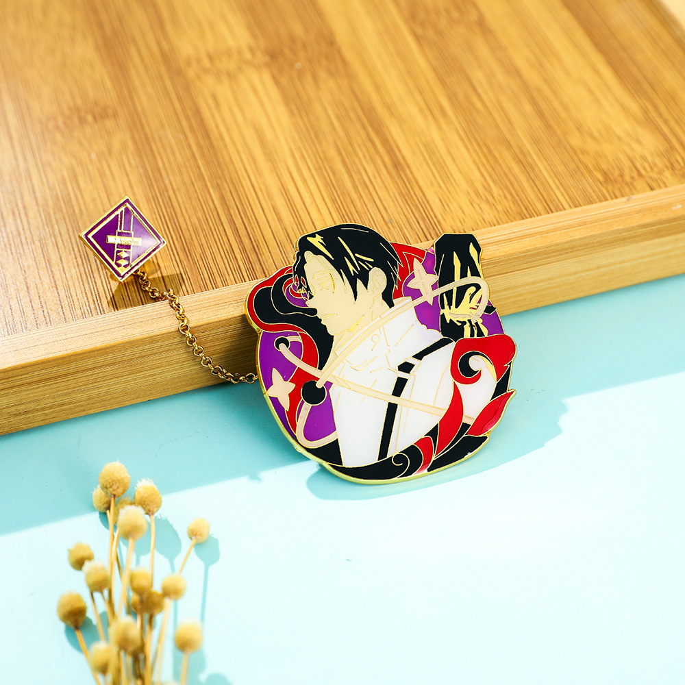 Manshu Back to War Brooch Five Wu Fu Hehui Dog Roll Spine Summer Real Oil Jie Qihai People Golden M Badge Brooch Wholesale Manshu Back to War Brooch Five Wu Fu Hehui Dog Roll Spine Summer Real Oil Jie Qihai People Golden M Badge Brooch Wholesale