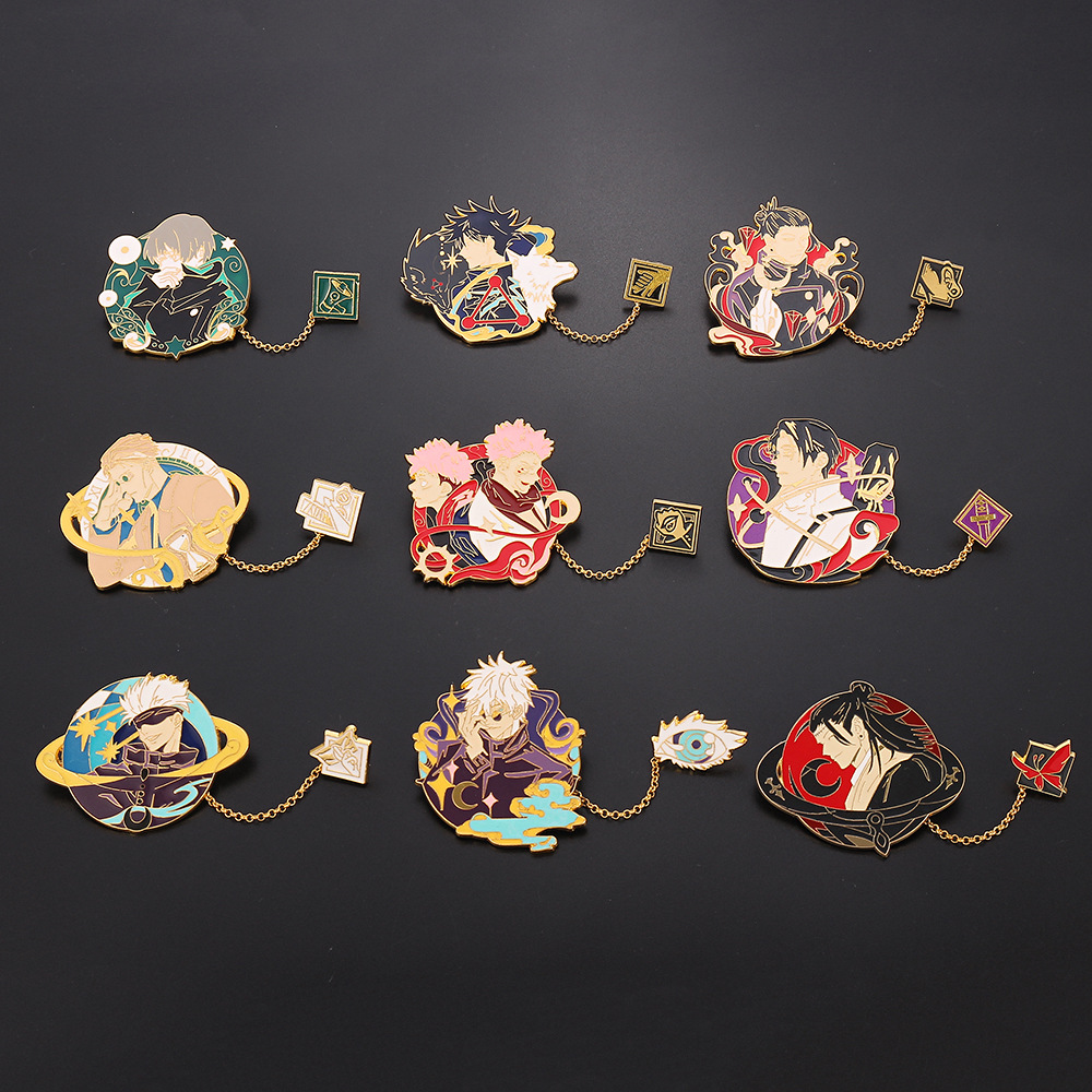 Manshu Back to War Brooch Five Wu Fu Hehui Dog Roll Spine Summer Real Oil Jie Qihai People Golden M Badge Brooch Wholesale Manshu Back to War Brooch Five Wu Fu Hehui Dog Roll Spine Summer Real Oil Jie Qihai People Golden M Badge Brooch Wholesale