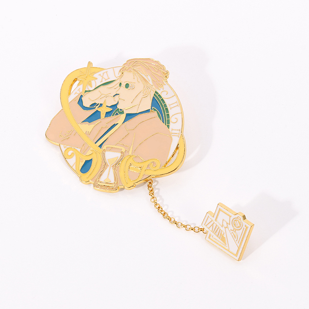 Manshu Back to War Brooch Five Wu Fu Hehui Dog Roll Spine Summer Real Oil Jie Qihai People Golden M Badge Brooch Wholesale Manshu Back to War Brooch Five Wu Fu Hehui Dog Roll Spine Summer Real Oil Jie Qihai People Golden M Badge Brooch Wholesale