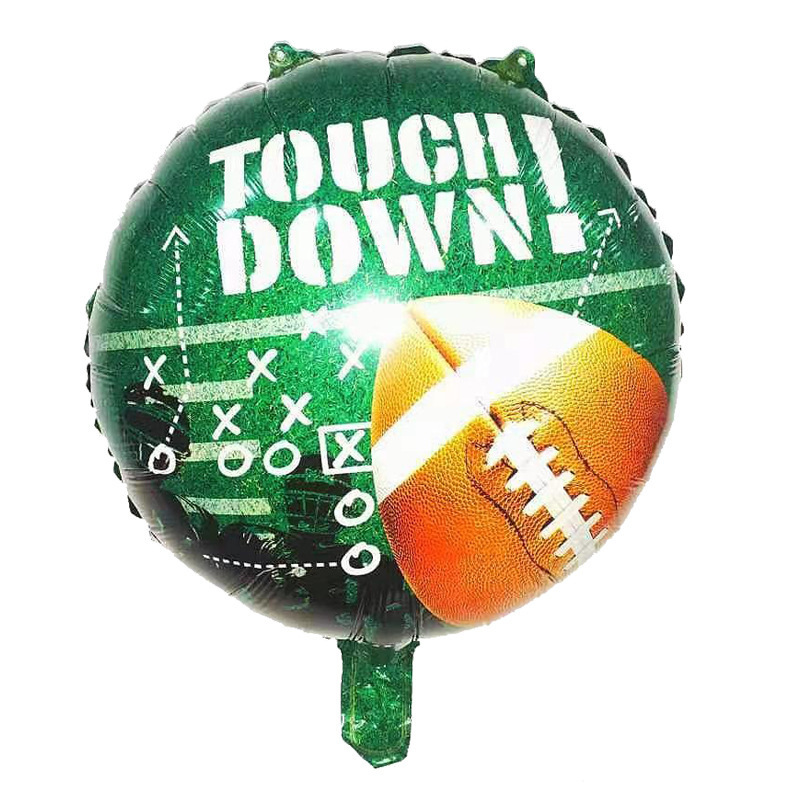 Rugby Aluminum Balloon Cartoon Balloon Party Decoration Balloon 18-Inch Balloon Special-Shaped Balloon Wholesale Balloon