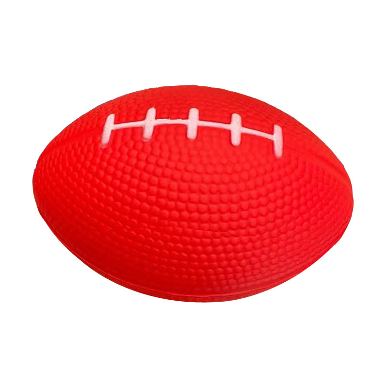 8.7cmpu Sponge Grip Strength Ball Stress Ball Vent Ball Foam Rugby American Rugby Printable Logo