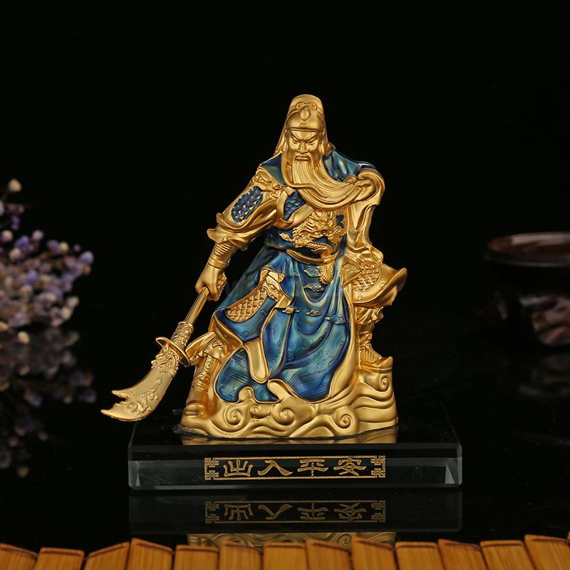 Car Interior Design Supplies Bottom Color God of War Guan Gong Factory Direct Sales Lord Guan the Second Base Car Alloy Ornaments