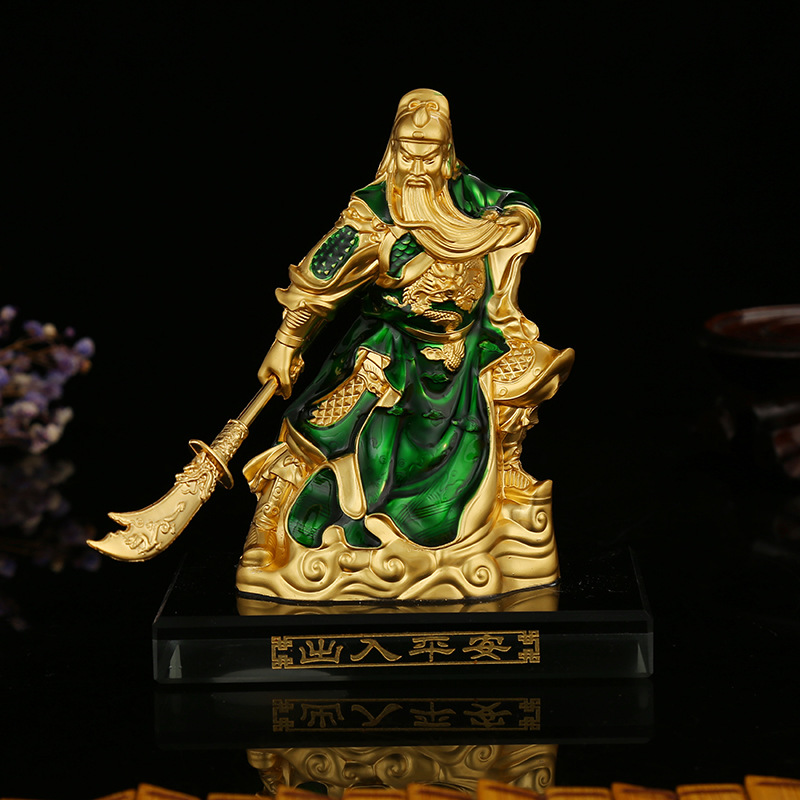Car Interior Design Supplies Bottom Color God of War Guan Gong Factory Direct Sales Lord Guan the Second Base Car Alloy Ornaments