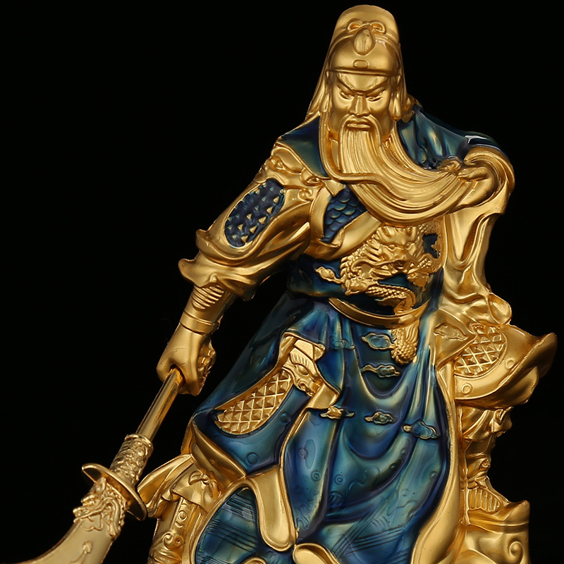 Car Interior Design Supplies Bottom Color God of War Guan Gong Factory Direct Sales Lord Guan the Second Base Car Alloy Ornaments