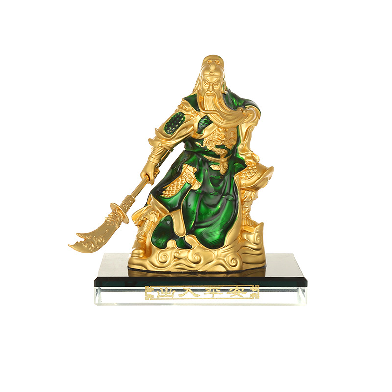 Car Interior Design Supplies Bottom Color God of War Guan Gong Factory Direct Sales Lord Guan the Second Base Car Alloy Ornaments
