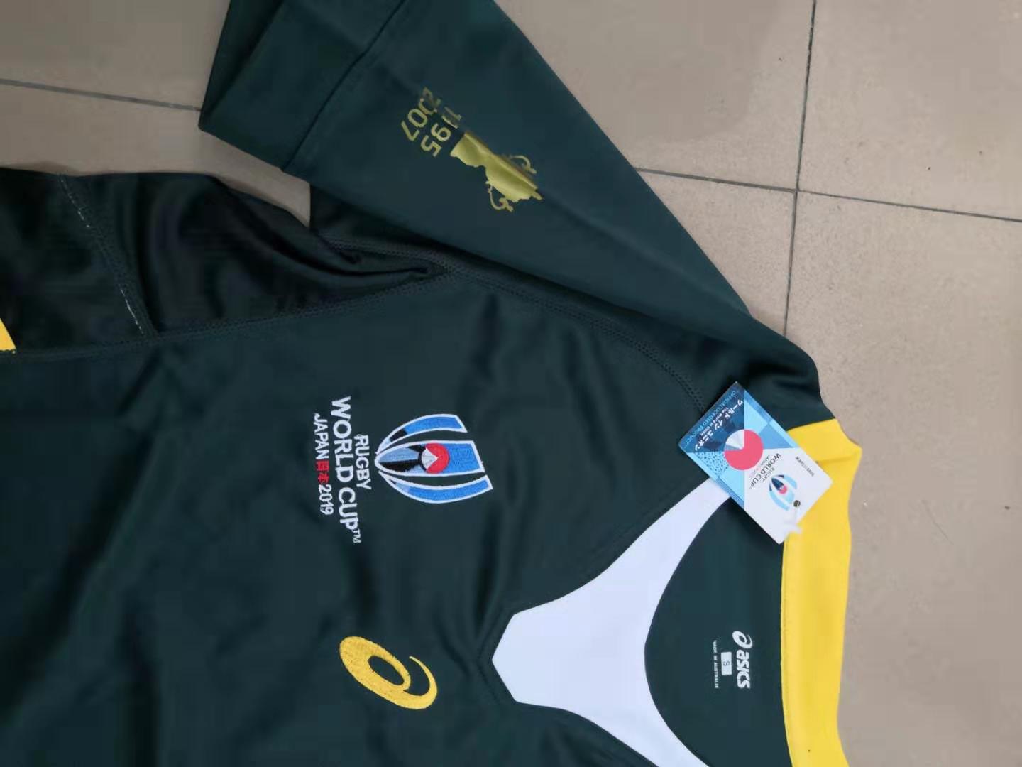 South Africa Team Green Rugby Wear 2019 Rugby Jersey Factory Wholesale Spot Supply South Africa Team Green Rugby Wear 2019 Rugby Jersey Factory Wholesale Spot Supply