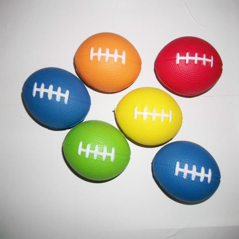 PU Sponge Ball Rugby Ornamental Ball Printing Gift Ball Wrist Training Children Toy Ball Medical Rehabilitation