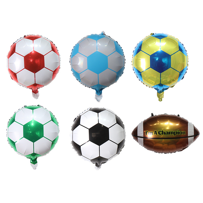 10-Inch 18-Inch Floating Air Football Aluminum Film Balloon World Cup Bar Rugby Party Decoration Aluminum Foil Ball Wholesale 10-Inch 18-Inch Floating Air Football Aluminum Film Balloon World Cup Bar Rugby Party Decoration Aluminum Foil Ball Wholesale