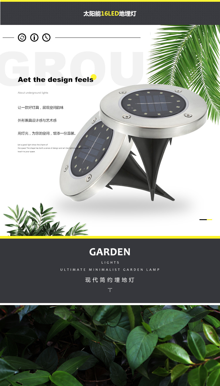 Solar Buried Light 8led Stainless Steel Outdoor New Plug-in Lawn Light Garden Rain-Proof Villa Floor Light Solar Buried Light 8led Stainless Steel Outdoor New Plug-in Lawn Light Garden Rain-Proof Villa Floor Light