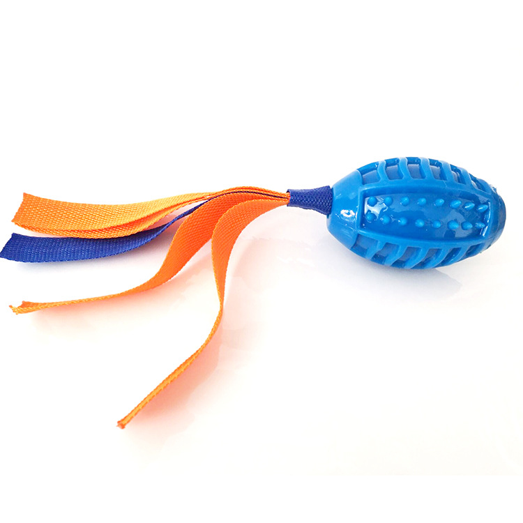 Bite-Resistant Disposable Interactive Pet Rugby Pet Toy Ball of Cotton Rope Toy Hand Dog Toy