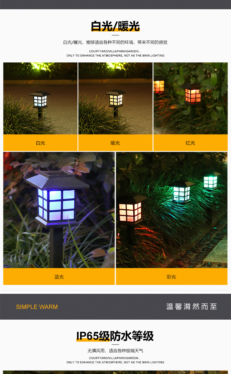 Outdoor Rainproof Solar LED Lawn Lamp Small House Light Mini Solar Light Small GD Garden Light Outdoor Rainproof Solar LED Lawn Lamp Small House Light Mini Solar Light Small GD Garden Light
