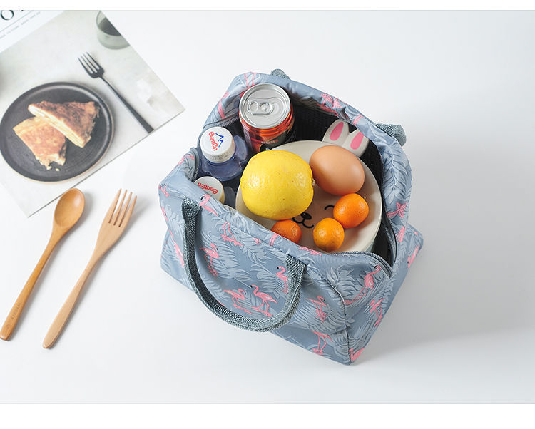 Handbag Female Hand Carry Lunch Bag Waterproof Bag Lunch Box Bag Work with Meals Lunch Bag Small Cloth Bag Large
