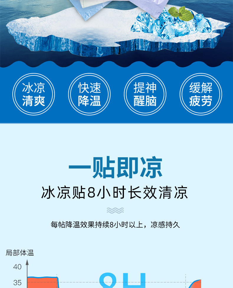 Cartoon Bag Cooling Plaster Cooling Cooling Gel Sheet Summer Summer Summer Student Military Training Heat Radiating Phone Screen Protector Adult Mobile Phone Fever Relief Patch