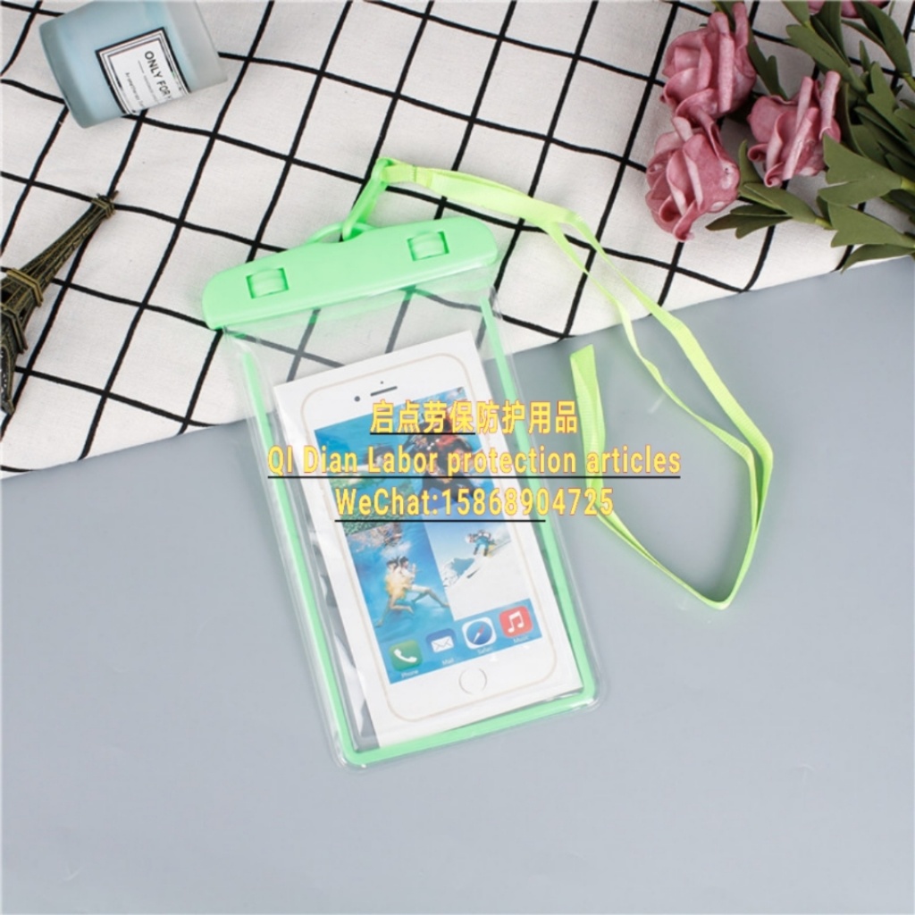 Manufacturers direct shot mobile phone waterproof bag color PVC touch screen transparent waterproof bag luminous waterproof bag Manufacturers direct shot mobile phone waterproof bag color PVC touch screen transparent waterproof bag luminous waterproof bag