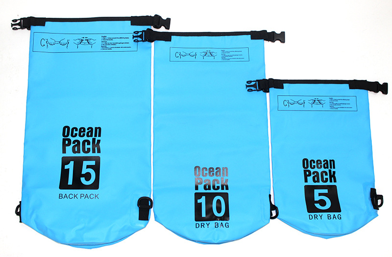 Bucket Bag Ocean Pack Shoulder Backpack Drifting Bag Outdoor Waterproof Bag Swimming Flotation Bag Desiccant Bag