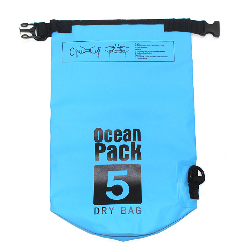 Bucket Bag Ocean Pack Shoulder Backpack Drifting Bag Outdoor Waterproof Bag Swimming Flotation Bag Desiccant Bag