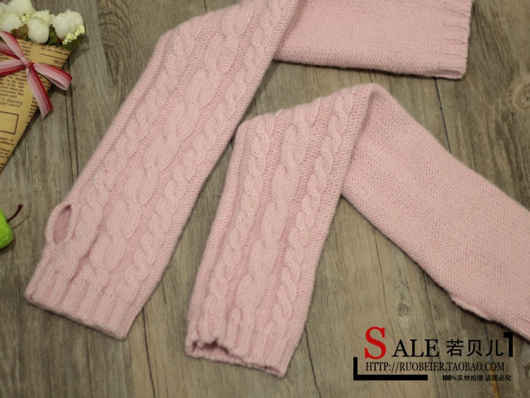 Korean Style Fashionable Winter Half Gloves Knitted Autumn and Winter Long Mori Girl Style Arm Sleeve Wrist Cuff Wool Fingerless Gloves Korean Style Fashionable Winter Half Gloves Knitted Autumn and Winter Long Mori Girl Style Arm Sleeve Wrist Cuff Wool Fingerless Gloves