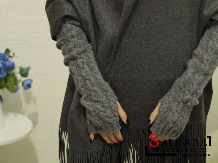 Korean Style Fashionable Winter Half Gloves Knitted Autumn and Winter Long Mori Girl Style Arm Sleeve Wrist Cuff Wool Fingerless Gloves Korean Style Fashionable Winter Half Gloves Knitted Autumn and Winter Long Mori Girl Style Arm Sleeve Wrist Cuff Wool Fingerless Gloves