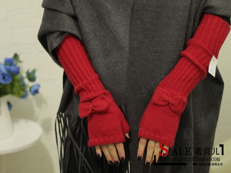 Korean Style Fashionable Winter Half Gloves Knitted Autumn and Winter Long Mori Girl Style Arm Sleeve Wrist Cuff Wool Fingerless Gloves Korean Style Fashionable Winter Half Gloves Knitted Autumn and Winter Long Mori Girl Style Arm Sleeve Wrist Cuff Wool Fingerless Gloves