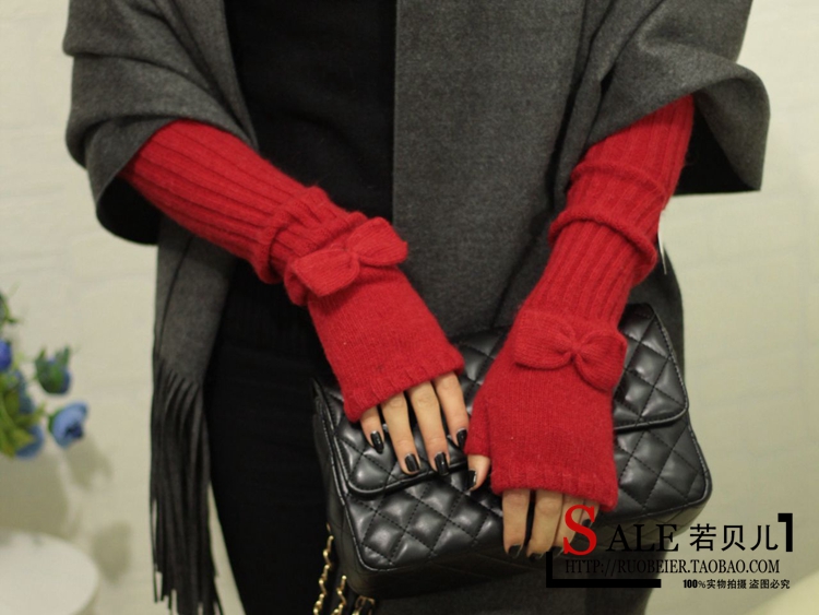 Korean Style Fashionable Winter Half Gloves Knitted Autumn and Winter Long Mori Girl Style Arm Sleeve Wrist Cuff Wool Fingerless Gloves Korean Style Fashionable Winter Half Gloves Knitted Autumn and Winter Long Mori Girl Style Arm Sleeve Wrist Cuff Wool Fingerless Gloves