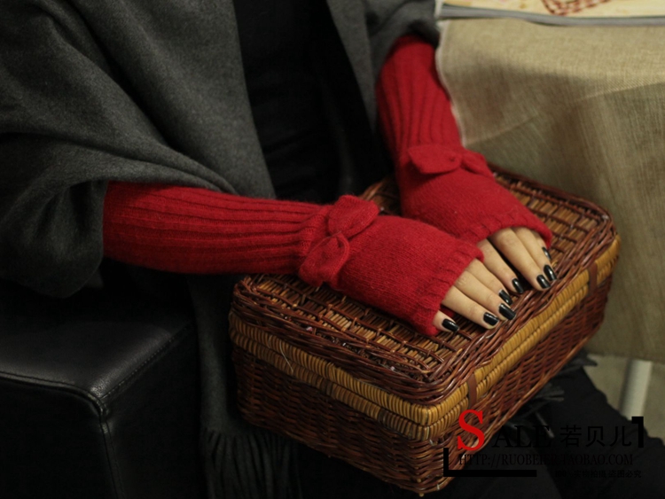 Korean Style Fashionable Winter Half Gloves Knitted Autumn and Winter Long Mori Girl Style Arm Sleeve Wrist Cuff Wool Fingerless Gloves Korean Style Fashionable Winter Half Gloves Knitted Autumn and Winter Long Mori Girl Style Arm Sleeve Wrist Cuff Wool Fingerless Gloves