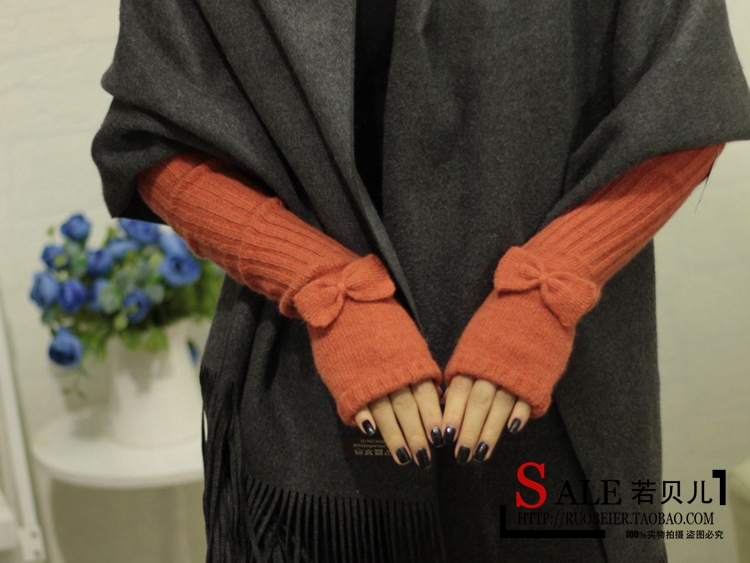 Korean Style Fashionable Winter Half Gloves Knitted Autumn and Winter Long Mori Girl Style Arm Sleeve Wrist Cuff Wool Fingerless Gloves Korean Style Fashionable Winter Half Gloves Knitted Autumn and Winter Long Mori Girl Style Arm Sleeve Wrist Cuff Wool Fingerless Gloves